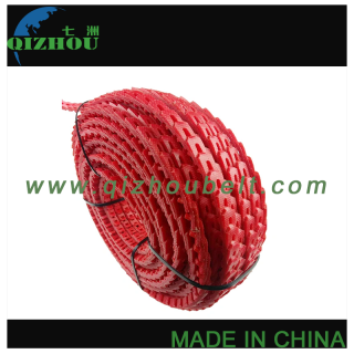 Adjustable Type C Red PU Link V Belt