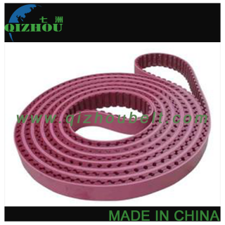 AT20 PU Timing Belt Coated with Rose Red Rubber