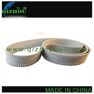 Customizable HTD5M White PU Timing Belt With Middle Tooth Milling