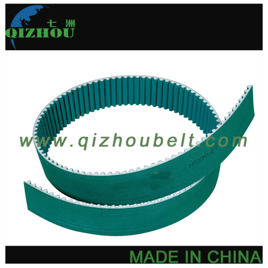 HTD8M Wholesale Banded Toothed Timing Belt With Green Cloth (NFT + NFB) - Click Image to Close