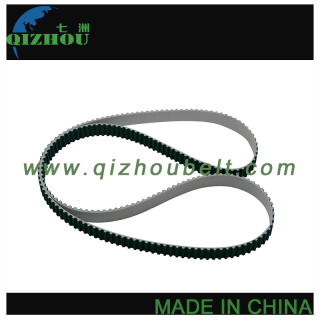 Industrial PU Timing Belt With Steel Core Coated Green Cloth On Teeth