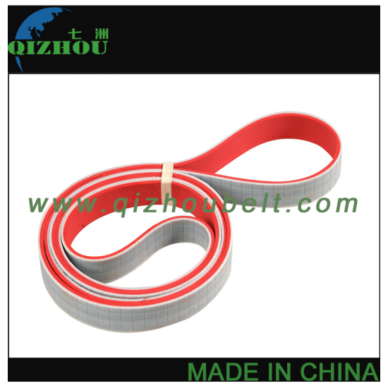 P2 Flat PU Industrial Timing Belt With Red Rubber Coated - Click Image to Close