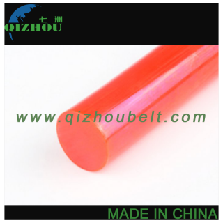 Red Smooth PU Polyurethane Round Belt - 10mm Power Transmission Belts