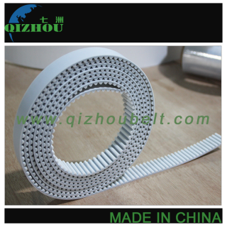 STD8M White Polyurethane Open Ended PU Timing Belt With Steel Cord