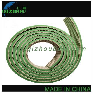 White PU Timing Belt STD5M Open Belt With Customized Green PU Foam