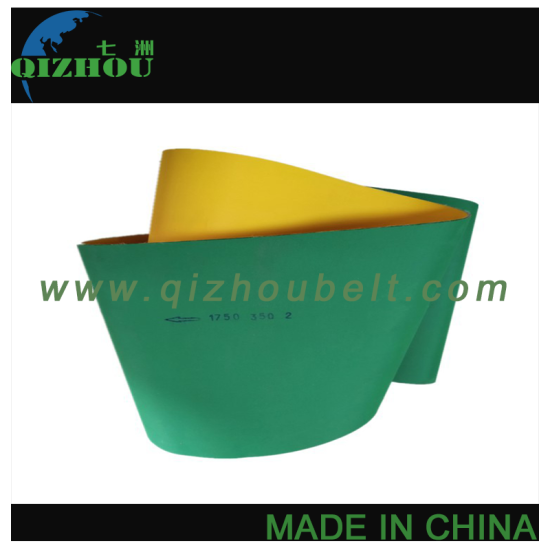 Yellow-Green Rubber Nylon Sheet Base Belt Textile Machinery Packaging Transmission Belt - Click Image to Close